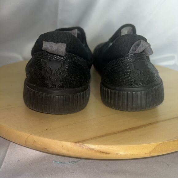 Marvel Black Panther Sneaker Sz 9 Low Top Slip On Casual Athleisure Ground Up - Picture 5 of 13